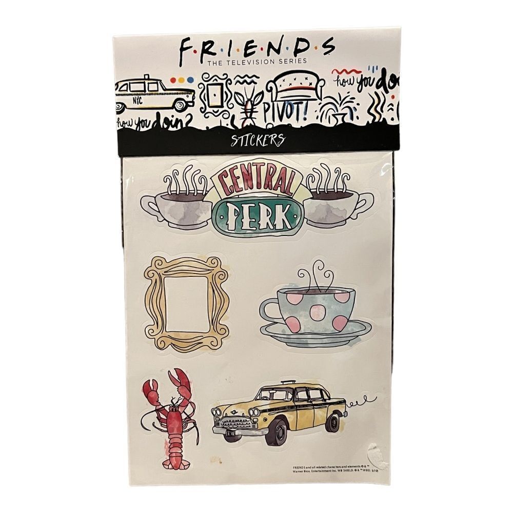 CultureFly Friends Five Stickers Set Television Series New